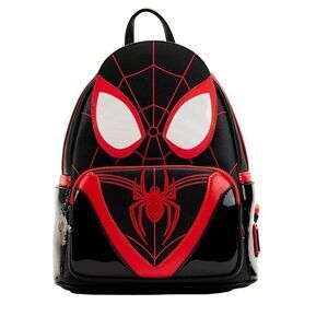 Loungefly Marvel Black Spiderman Miles Morales Cosplay Mini Backpack